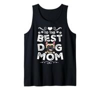 Best Dog Mom French Bulldog Dogs Lovers Funny Mothers Day Camiseta sin Mangas