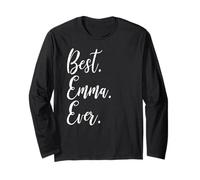 Best Emma Ever - Camiseta Divertida Personalizada con Nombre Emma Manga Larga