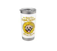 Best English Mastiff Dog Mom Ever Sunflower Funny Paw Lover Vaso térmico de acero inoxidable de doble pared