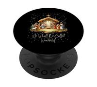 Best Ever Christmas Cool Jesus Nativity Scene Christian PopSockets PopGrip Adhesivo