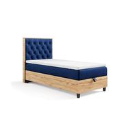 Best For Home - Cama con somier Trinity K-14 Plate Single Bonell colchón de muelles con sobrecolchón | Cama individual | Cama con somier de 80 x 200 cm con cajón | Cabecero tapizado | Entrega al