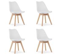 Best For Home Silla blanca x 4