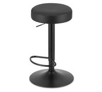 Best For Home Taburete - Cuero ecológico negro/marco negro