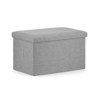 Best For Home Taburete plegable XL - 60 x 38 x 38 cm gris
