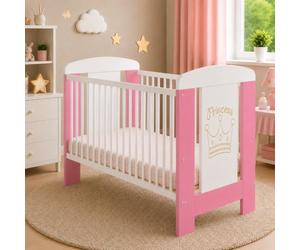 Best For Kids My Sweet Baby Cuna en 3 colores, cuna de 60 x 120 cm, sin colchón de espuma, color blanco, 4 piezas (rosa Princess sin colchón)