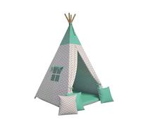 Best For Kids - Tienda Tipi para Niños (Gruen) | Tienda de Campaña Infantil Interior | Carpa de Juegos con Cojines Suaves |Tipi Infantil Interior Seguro | Tienda de Juegos para niños Plegable