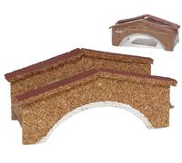 BEST&FREE Puente de Corcho para Belén de Navidad 16 cm. Figuritas del Belen - Figuras de Resina para el Belen - Nacimiento de Navidad