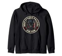 Best Frenchie Dad Bandera de Estados Unidos Bulldog Francés Patriota Amante de los Perros Sudadera con Capucha