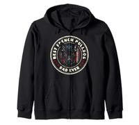 Best Frenchie Dad Bandera de Estados Unidos Bulldog Francés Patriota Amante de los Perros Sudadera con Capucha