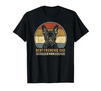 Best Frenchie Dad Ever Retro Bulldog Francés Amante Dueño Papá Camiseta