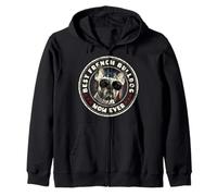 Best Frenchie Mom Bandera de Estados Unidos Bulldog Francés Patriota Amante de los Perros Sudadera con Capucha