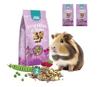 Best Friend Alimento Completo para cobayas con Guisantes, Remolacha, Semillas de perejil y apio, Paquete de 2 Paquetes. Alimento para roedores con Ingredientes Naturales, Fabricado en Italia