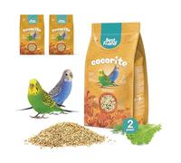 Best Friend Alimento Completo para cocoritis con Semillas de achicoria, Lechuga e hinojo, Paquete de 2 Paquetes. Alimento para pájaros con Ingredientes Naturales, Fabricado en Italia