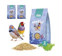 Best Friend Alimento Completo para pájaros exóticos con Semillas de achicoria, Lechuga e hinojo, Paquete de 2 Paquetes. Alimento para pájaros con Ingredientes Naturales, Made in Italy