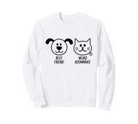 Best Friend Weird Roommate Dog Cat Sudadera