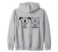 Best Friend Weird Roommate Dog Cat Sudadera con Capucha
