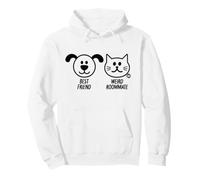 Best Friend Weird Roommate Dog Cat Sudadera con Capucha