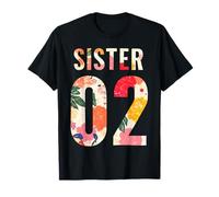 Best friends Besties Sister 02 Floral Matching Bestie Sister Camiseta