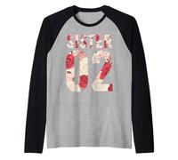 Best friends Besties Sister 02 Floral Matching Bestie Sister Camiseta Manga Raglan