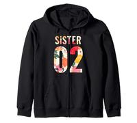 Best friends Besties Sister 02 Floral Matching Bestie Sister Sudadera con Capucha