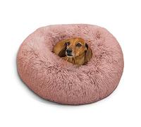 Best Friends by Sheri The Original Calming Donut Shag - Cama para Perros y Gatos - Pelo sintético - Rosa Palo - Pequeña: 58 x 58 cm