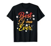 Best G-ma Ever Women Grandma Floral Mothers Day G-ma Camiseta