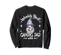 Best Gaming Dad GNOME with Headset For Funny Gamer Grandpa Sudadera