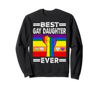 Best Gay Daughter Ever LGBTQ Rainbow Flag LGBT Pride Month Sudadera