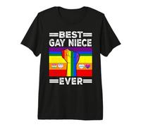 Best Gay Niece Ever LGBTQ Rainbow Flag LGBT Pride Month Camiseta Premium