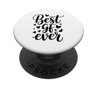 Best GF Ever Romántico Pareja Relación Novia PopSockets PopGrip Adhesivo