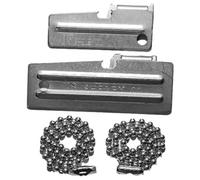 Best Glide ASE Abrelatas de estilo militar SHELBY CO, P-38 y P-51 con 2 cadenas de bolas