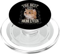 Best Golden Shaded British Shorthair Cat Mom Ever Gato PopSockets PopGrip para MagSafe