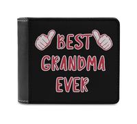 Best Grandma Ever - Cartera plegable con múltiples ranuras para tarjetas para hombres y mujeres, Estilo:, Talla única, MHXYZHW