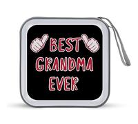 Best Grandma Ever Funny - Estuche organizador de CD con capacidad para 40 DVD, para coche, hogar, viajes