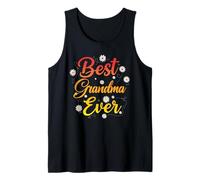 Best Grandma Ever Women Grandma Floral Mothers Day Grandma Camiseta sin Mangas