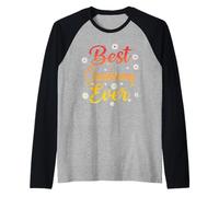 Best Grandmommy Ever Women Grandma Floral Mothers Day Camiseta Manga Raglan