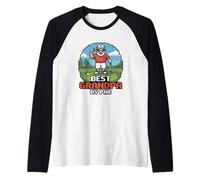 Best Grandpa by Par Camiseta Manga Raglan