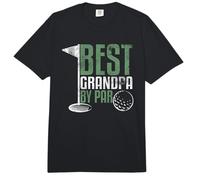 Best Grandpa by Par Father's Day Golf Grandad Golfing Gift Comfort Colors Adult Heavyweight T-Shirt