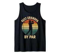 Best Grandpa by Par Vintage Golf para el Día del Padre Golfista Hombres Camiseta sin Mangas