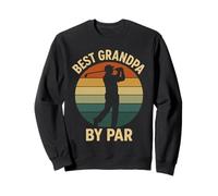 Best Grandpa by Par Vintage Golf para el Día del Padre Golfista Hombres Sudadera