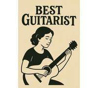 Best Guitarist Notebook | Graph Journal: 120 Pages | Glossy Cover | Perfect Gift for Women Who Play Guitar, Female Guitarists, Music Lovers, Birthday | Format A5