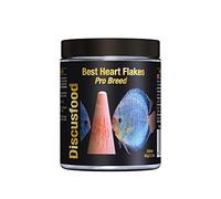 Best Heart Pro Breed Premium - Alimento para pescado en escamas, proteína bovina en copos, con vitaminas y minerales, todos los peces ornamentales, especialmente para discos o bagres, apoya la cría de