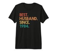 Best Husband Since 1984 42 Years 42nd Wedding Anniversary Camiseta Premium