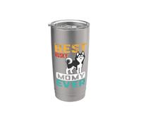Best Husky Dog Mommy Ever For Mom Funny Dogs Lover Vaso térmico de acero inoxidable de doble pared