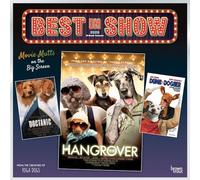 Best in Show OFICIAL | Calendario mensual cuadrado de pared 2026 de 12 x 24 pulgadas (colgado) | Sin plástico | BrownTrout | Perros en las películas mascotas caninas
