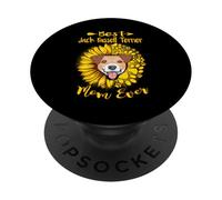Best Jack Russell Terrier Dog Mom Ever Sunflower Funny Dogs PopSockets PopGrip Adhesivo