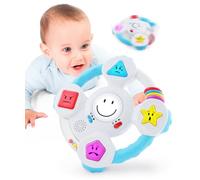 BEST LEARNING Giro y Rueda de Aprendizaje - Juguetes educativos e interactivos para niños pequeños y bebés de 6 a 36 Meses - Colores, Formas, emociones y música (Versión en inglés)