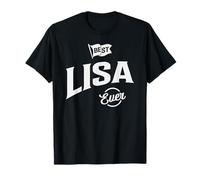 Best Lisa Ever Nombre Personalizado Lisa Camiseta