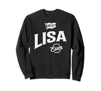Best Lisa Ever Nombre Personalizado Lisa Sudadera