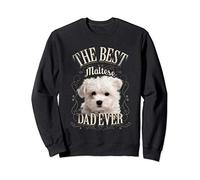 Best Maltese Dad Ever Regalos Perro El Bichón Maltés Hombre Sudadera